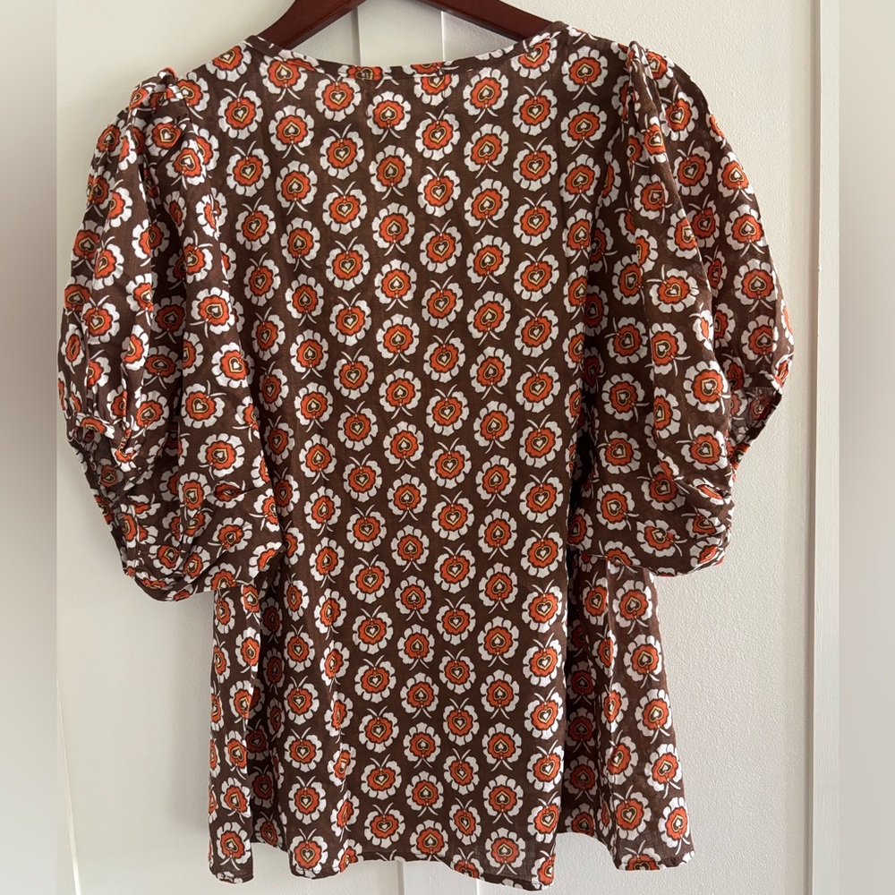 BUCKETLIST Patterned Cotton Top - Picture 4 of 5